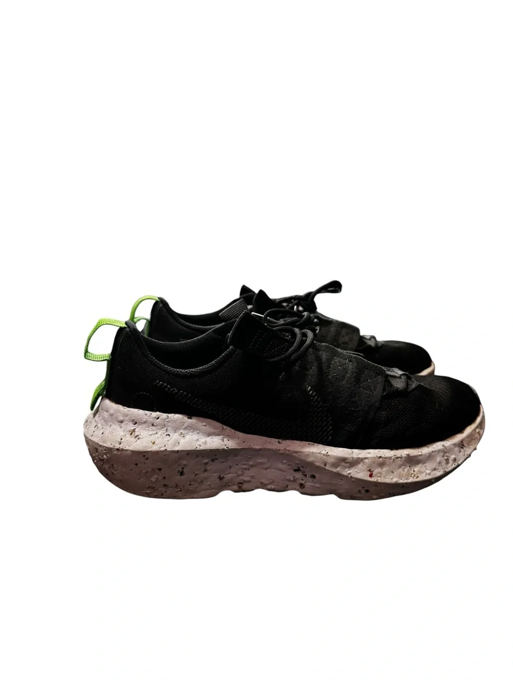 🖤Nike Crater Impact Sneakers — Size 7 — Black/Volt Green — Good Condition 💚